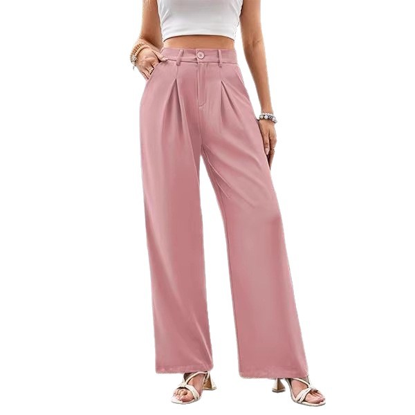 High-Waist Wide-Leg Trousers
